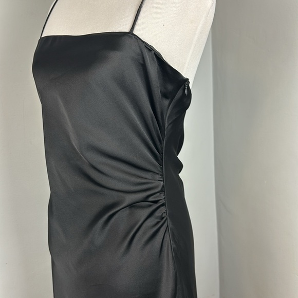 Zara Satin Slip Dress in Black Sz M LBD/ NYE✨ - Picture 10 of 16
